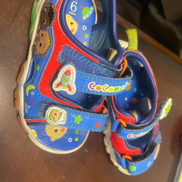Colorful Space-Themed Kids Sandals - Picture 1 of 5
